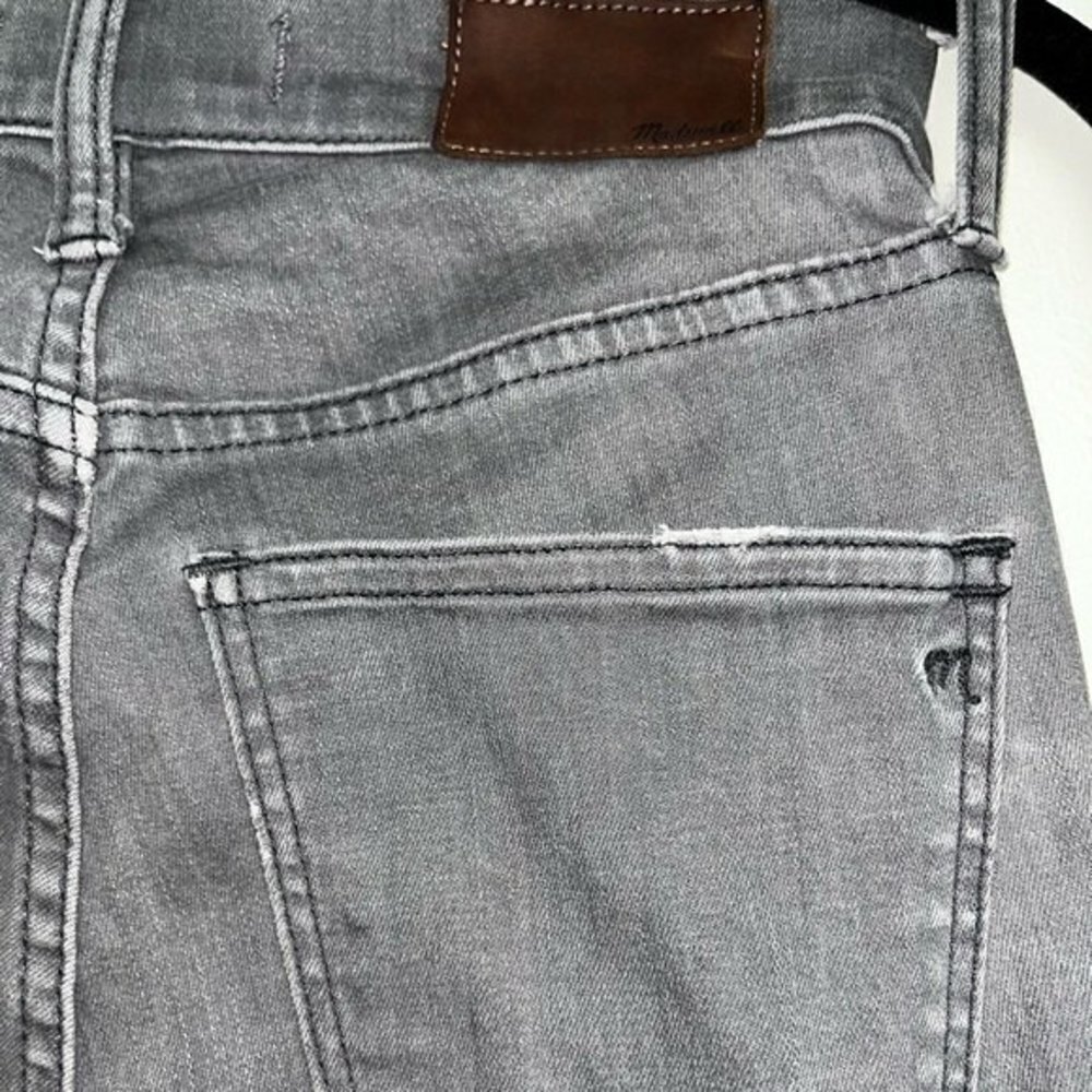 Madewell High Riser Skinny Jeans Light Grey Denim Causal Coastal Womens Size 24 - Picture 13 of 15